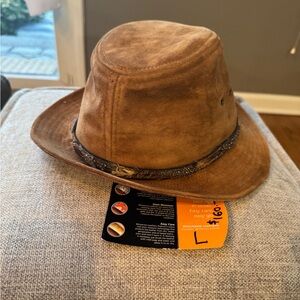 Wolverine Tan Suede Leather Hat-L